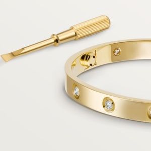 Gold Locking Cuff Bracelet